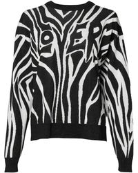 Dolce & Gabbana - Zebra-Print Intarsia-Knit Sweater - Lyst