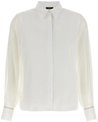 Peserico - Punto Luce Long-Sleeve Shirt - Lyst