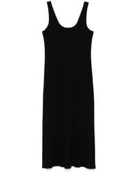 Vince - Scoop-Neck Midi Dress - Lyst