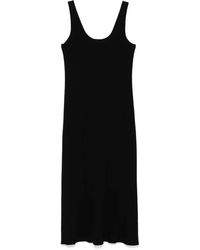 Vince - Scoop-Neck Midi Dress - Lyst