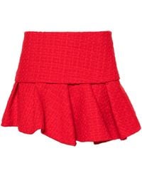 Maje - Pleated Tweed Mini Skirt - Lyst