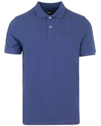 K-Way - Amedee Piquet Logo-Patch Polo Shirt - Lyst