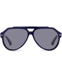 Dolce & Gabbana - Lusso Sartoriale Pilot-frame Sunglasses - Lyst