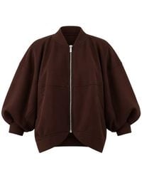 MEIMEIJ - Pleated Puff-Sleeve Jacket - Lyst