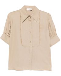 Agnona - Buttoned Fringed Shirt - Lyst