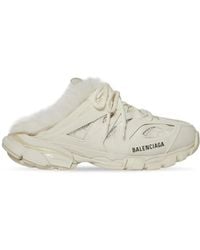 Balenciaga - Furry Slide Sandal - Lyst