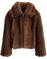 Al Duca d'Aosta - Zip-Up Faux-Fur Jacket - Lyst