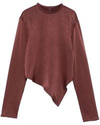 Nanushka - Asymmetric Hem Long-Sleeved Top - Lyst