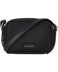 KARL LAGERFELD - K/Signature Logo-Patch Crossbody Bag - Lyst