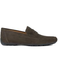 Geox - Kosmopolis Suede Loafers - Lyst