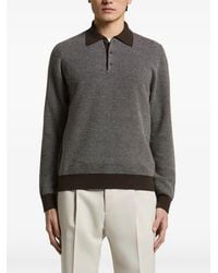 Peserico - Fine-Knit Polo-Collar Sweater - Lyst