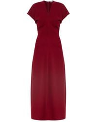 Anine Bing - Vestido midi Zadig con cuello en V - Lyst