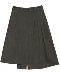 Our Legacy - Origami Asymmetric-Hem Midi Skirt - Lyst