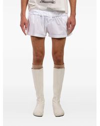 Natasha Zinko - Katoenen Shorts Met Elastische Tailleband - Lyst