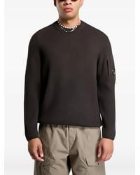 C.P. Company - Full Rib Cotton Lens Crewneck Sweater - Lyst