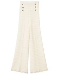 Twinset - Knit Trousers With Crochet Detail - Lyst