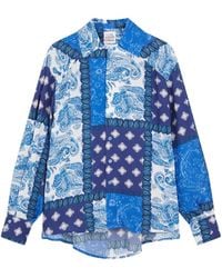 Donde Esteban - Patchwork-Print Shirt - Lyst