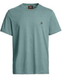 Parajumpers - T-Shirt Girocollo Con Logo Piccolo - Lyst