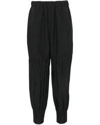 Issey Miyake - Pleated-Cuff Elasticated-Waist Trousers - Lyst