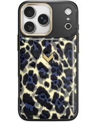 Velante - Leopard-Print Leather Iphone 17 Pro Phone Case - Lyst
