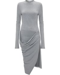 JW Anderson - Jurk Met Gedrapeerd Detail - Lyst