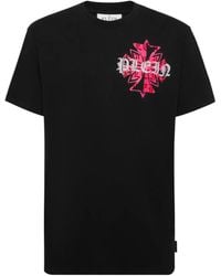 Philipp Plein - Round Neck T-Shirt Worldwide Puffy Crest - Lyst