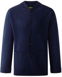Shanghai Tang - Buttoned Wool-Cashmere Blend Cardigan - Lyst