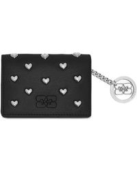 Ganni - Bou Heart-Stud Wallet - Lyst