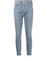 Agolde - Raw-cut Finish Skinny Jeans - Lyst