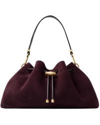 Jimmy Choo - Medium Cinch Suede Shoulder Bag - Lyst