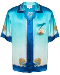 Casablancabrand - Coquillage Coloré Silk Shirt - Lyst