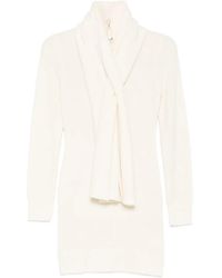 AYA MUSE - Amar Mini-Jurk Met Sjaal - Lyst