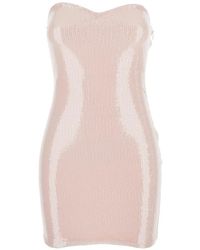 Twentyfourhaitch - Sequin-Embellished Mini Dress - Lyst