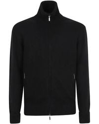 Cruciani - High-Neck Zip-Up Cardigan - Lyst