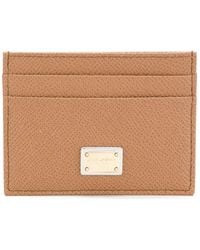Dolce & Gabbana - Lederkartenhalter Mit Logo Plaque - Lyst