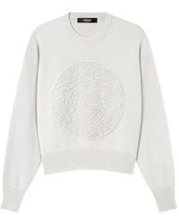 Versace - Medusa-Motif Crew-Neck Sweater - Lyst