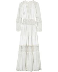 Twin Set - Creponne Lace Maxi Dress - Lyst