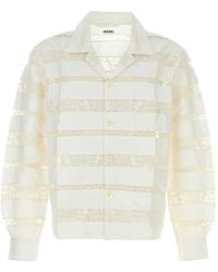 Bode - Lace-Panelled Shirt - Lyst