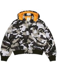 Stussy - Flight Camouflage-Print Hooded Jacket - Lyst