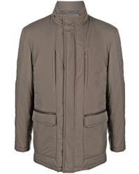 Corneliani - High-neck padded jacket - Lyst