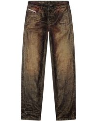 DIESEL - D-ark Mimd Waist Straight Jeans - Lyst