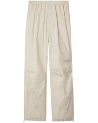 Burberry - Gerade Hose Mit Kordelzug - Lyst