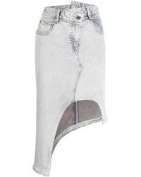 JNBY - Asymmetric-Design Denim Skirt - Lyst
