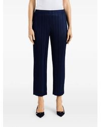 Pleats Please Issey Miyake - Thicker Bottoms 1 Plissé-Effect Straight-Leg Trousers - Lyst