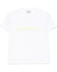 Lanvin - T-Shirt Mit Logo - Lyst