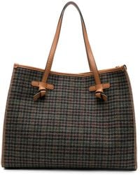 Gianni Chiarini - Marcella Houndstooth-Pattern Tote Bag - Lyst