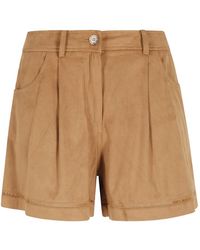 ERMANNO FIRENZE - Pleated Shorts - Lyst