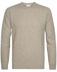Profuomo - Cable-Knit Sweater - Lyst