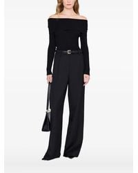 Anine Bing - Kira Off-Shoulder Ribbed Sweater - Lyst