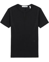 Helmut Lang - Shrunken リブニット トップ - Lyst